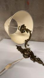 Mooie brocante koperkleurige wandlamp, Huis en Inrichting, Lampen | Wandlampen, Ophalen of Verzenden, Zo goed als nieuw