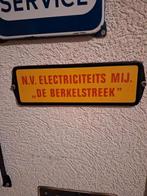 Emaille bordje berkelstreek, Ophalen of Verzenden, Zo goed als nieuw, Reclamebord