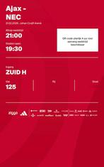 1 Ticket Ajax - NEC ( F-Side ), Eén persoon, Februari