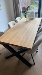 Tafelblad Eiken, Huis en Inrichting, Ophalen, Gebruikt, 50 tot 100 cm, 150 tot 200 cm