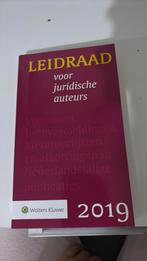 Leidraad voor juridische auteurs, Ophalen of Verzenden, Zo goed als nieuw, Sociale wetenschap