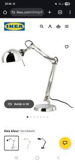IKEA FORSÅ Bureaulamp, Ophalen, 50 tot 75 cm, Zo goed als nieuw, Metaal