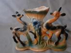 Retro, vintage vaas met 2 herten, Antiek en Kunst, Curiosa en Brocante, Ophalen of Verzenden