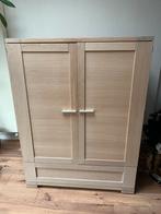 Massief eikenhouten computerkast met uittrekblad, Ophalen, Gebruikt, 100 tot 150 cm, 100 tot 150 cm