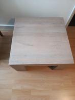 Mooie houten salontafel, Huis en Inrichting, Tafels | Salontafels, Ophalen, Gebruikt, 50 tot 100 cm, Vierkant