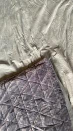 Verzwaringsdeken bamboe + losse zachte fleece hoes wasbaar, Tweepersoons, Ophalen of Verzenden, Grijs, Deken of Dekbed