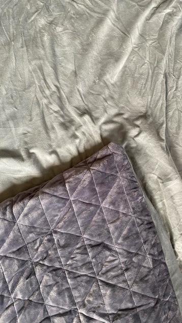 Verzwaringsdeken bamboe + losse zachte fleece hoes wasbaar beschikbaar voor biedingen