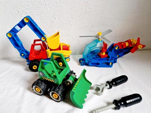 Technisch Duplo Toolo 2920 + shovel en helikopter, Kinderen en Baby's, Speelgoed | Duplo en Lego, Gebruikt, Duplo, Ophalen of Verzenden