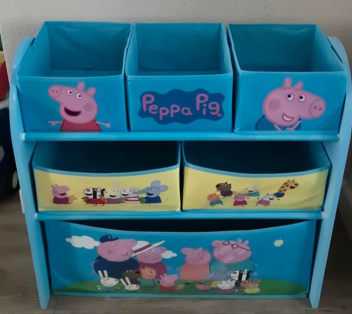 Peppa Pig Speelgoed kastje met mandjes, Kinderen en Baby's, Kinderkamer | Commodes en Kasten, Gebruikt, Minder dan 50 cm, Ophalen