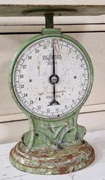 super gave,groene gietijzeren weegschaal Salter Brocante, Ophalen of Verzenden