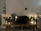 Massief Eiken Tv Meubel, Ophalen, Eikenhout, Zo goed als nieuw, 200 cm of meer