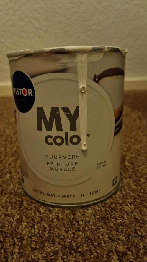 Histor My Color Muurverf - Swan Song - 800 ml over van 1 l, Doe-het-zelf en Verbouw, Verf, Beits en Lak, Gebruikt, Verf, Minder dan 5 liter