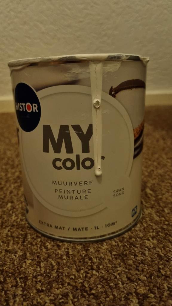 Histor My Color Muurverf - Swan Song - 800 ml over van 1 l, Doe-het-zelf en Verbouw, Verf, Beits en Lak, Gebruikt, Verf, Minder dan 5 liter