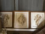 Set van 3 Engel Schilderijtjes, Huis en Inrichting, Woonaccessoires | Wanddecoraties, Ophalen of Verzenden, Gebruikt