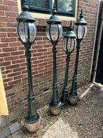 4  x KS verlichting, lantaarnpaal 165 cm, Tuin en Terras, Buitenverlichting, Ophalen, Gebruikt, Staande lamp, Netvoeding