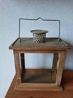 Leuke Landelijke Houten Lantaarn Hout, Ophalen of Verzenden, Zo goed als nieuw, Hout, 25 tot 50 cm