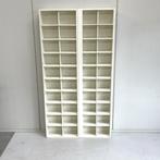 Witte vintage industriele vakkenkast wandkast hout wit, Ophalen, Met plank(en), Gebruikt, Onbekend