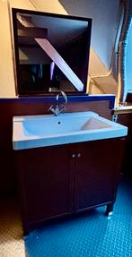 Ikea badkamer meubel, kraan en spiegel, ophalen, Ophalen, 50 tot 100 cm, Zo goed als nieuw, Minder dan 100 cm
