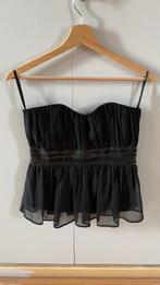 Zwart strapless corset van Topshop, Verzenden, Zwart, Topshop, Gedragen