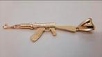 14k gouden Ak 47 hanger massief