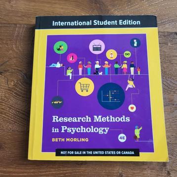 Research methods in psychology beschikbaar voor biedingen