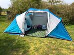 Tent en accessoires voor 4 pers kamperen, 1 keer gebruikt, Zo goed als nieuw, Tot en met 4