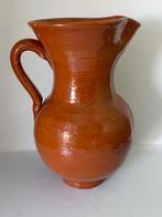 Vintage Franse waterkan aardewerk / geglazuurd / terracotta., Antiek en Kunst, Ophalen