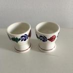 Eierdopjes van BOCH Boerenbont 2 stuks oudjes, Antiek en Kunst, Antiek | Servies los, Ophalen of Verzenden