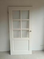 Glazen binnendeur (opdek), Doe-het-zelf en Verbouw, Deuren en Horren, Ophalen, Gebruikt, 80 tot 100 cm, Binnendeur