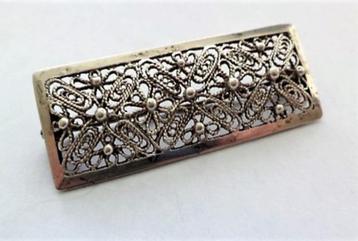 Prachtige zilveren filigrain broche 835 Rico (7196-3033) beschikbaar voor biedingen