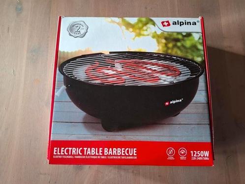 Alpina elektrische tafelbarbecue 1250 w als nieuw bbq, Caravans en Kamperen, Kampeeraccessoires, Zo goed als nieuw, Ophalen of Verzenden