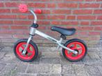 Playing Kids Metalen Loopfiets Zilvergrijs/Rood Happy Rider, Ophalen of Verzenden, Zo goed als nieuw, Loopfiets