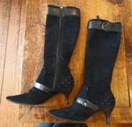 TOD'S dameslaarzen zwart suede., Ophalen of Verzenden, Zo goed als nieuw, Zwart, Hoge laarzen