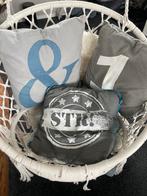 3 kussens jongenskamer, Huis en Inrichting, Woonaccessoires | Kussens, Ophalen of Verzenden, Zo goed als nieuw