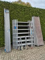 Aluminium rolsteiger werkhoogte ruim 7.5 meter, Ophalen, Gebruikt, Rolsteiger of Kamersteiger, 5 meter of hoger