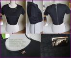 JOSH V zwarte bolero/gilet met dierenprint maat S nieuw, Maat 38/40 (M), Zwart, Nieuw, Ophalen of Verzenden