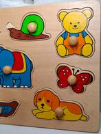 Houten legpuzzel met 9 stukjes, Ophalen of Verzenden, Minder dan 10 stukjes, Gebruikt, Van hout