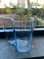 Iittala Alvar Aalto vaas 160mm aqua blue, Blauw, Ophalen of Verzenden, Minder dan 50 cm, Glas