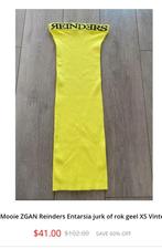 Reinders entarisia jurk nieuw €10 xxs, Reinders, Geel, Nieuw, Ophalen of Verzenden