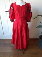 Mooie retro kruger tafzijden Dirndl met bloemen  mt 44-46, Kleding | Dames, Carnaval, Maat 42/44 (L), Ophalen of Verzenden, Kleding