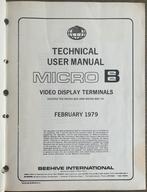 Originele gebruiksaanwijzing Micro Bee terminal, Ophalen of Verzenden, Vintage computer