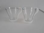 2 theeglazen, Huis en Inrichting, Keuken | Servies, Glas, Overige stijlen, Glas of Glazen, Ophalen of Verzenden