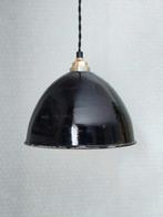 Vintage Industriële Hanglamp Emaille, Gebruikt, Ophalen of Verzenden, Metaal, Minder dan 50 cm