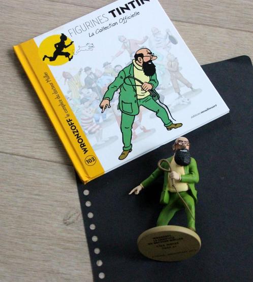 Kuifje Tintin figurine officiële n 103 Hergé Wronzoff, Verzamelen, Stripfiguren, Zo goed als nieuw, Kuifje, Verzenden