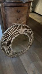 Zonnespiegel bamboe 75cm, Huis en Inrichting, Woonaccessoires | Spiegels, Ophalen, Zo goed als nieuw, Minder dan 100 cm, Rechthoekig