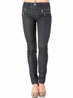ONLY Olivia gecoat zwart broek jeans met ritsdetails maat M, Only, Zwart, Nieuw, Ophalen of Verzenden