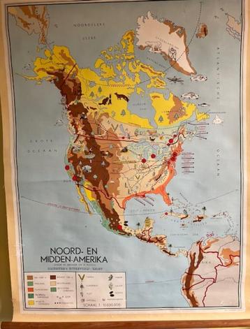 Noord-en Midden-Amerika Grondstoffen kaart beschikbaar voor biedingen