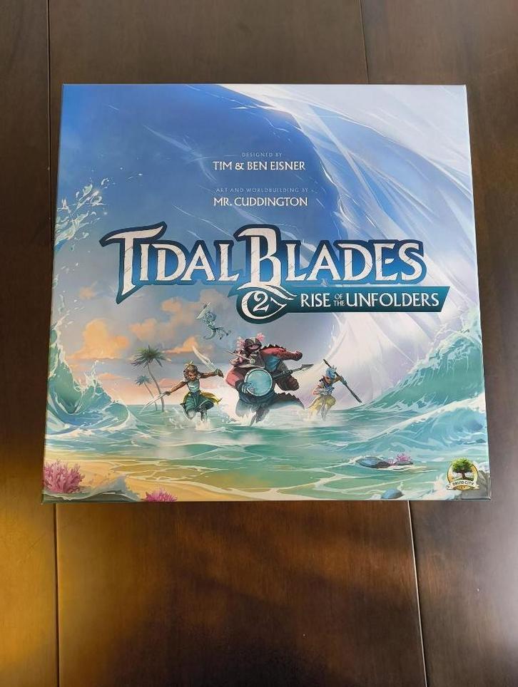 Tidal Blades 2 + Kickstarter Exclusive Pack, Hobby en Vrije tijd, Gezelschapsspellen | Bordspellen, Zo goed als nieuw, Een of twee spelers