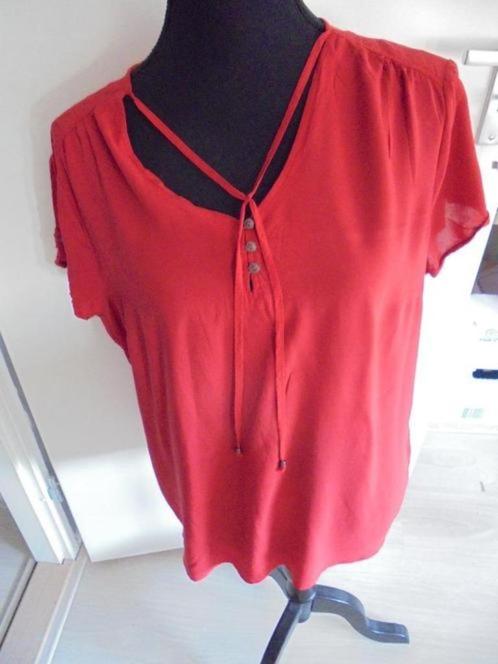Rode tuniek C&A korte mouw maat 46 NIEUW, Kleding | Dames, Blouses en Tunieken, Nieuw, Maat 46/48 (XL) of groter, Rood, Ophalen of Verzenden