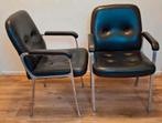Twee retro fauteuils te koop, Ophalen, Zo goed als nieuw, Zwart, Twee